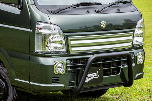 【キャリイトラック DA16T】 ブルバー ブラックタイプ ※スーパーキャリイ装着可  ※2WD/4WD装着可  ※沖縄・離島配送不可