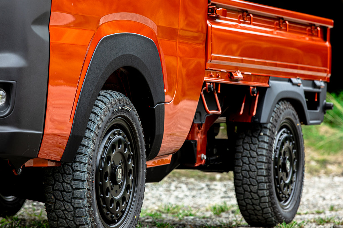 【サンバートラック(グランドキャブ) S500J/S510J】 ワイドフェンダー9 シボ黒 fusion