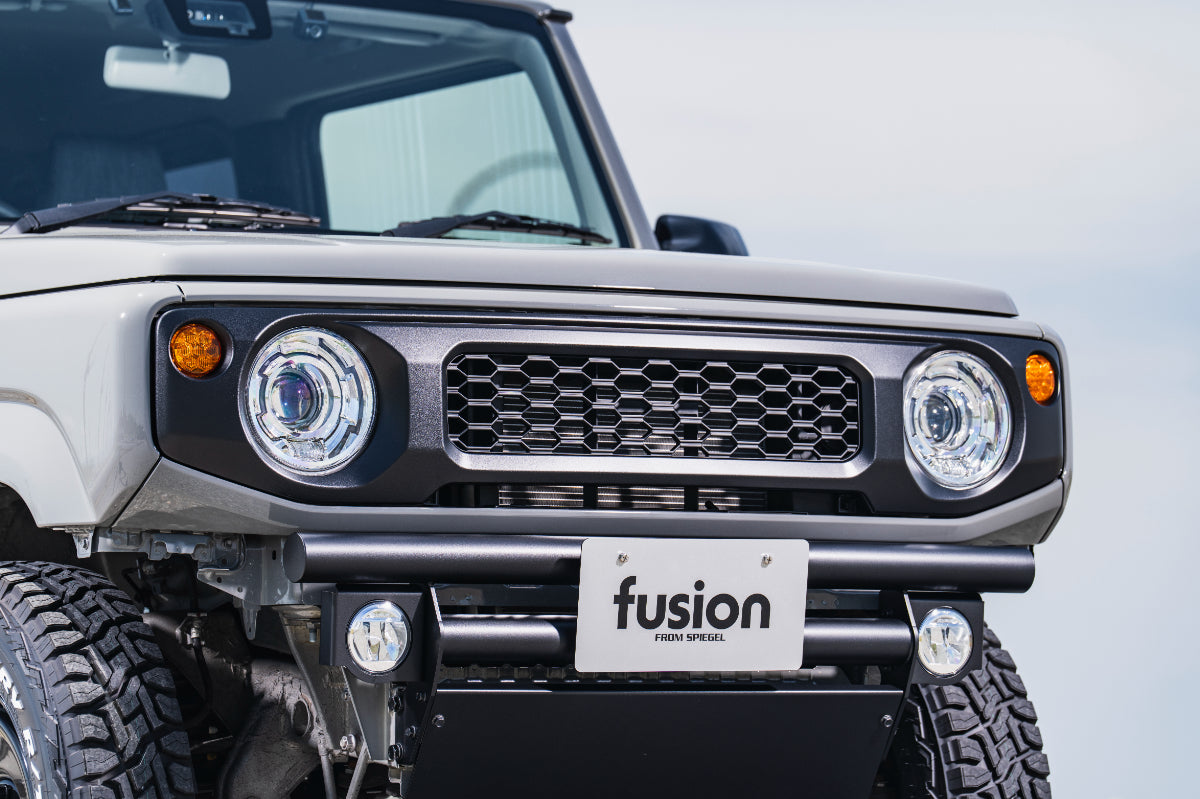 【ジムニー JB64W/JB74W/JC74W】 シンプルスタイルグリル TypeB（ABS製 塗装済み） ブラック fusion