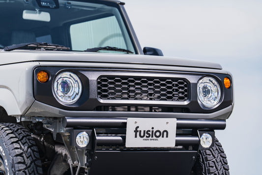 【ジムニー JB64W/JB74W/JC74W】 シンプルスタイルグリル TypeB（ABS製 塗装済み） ブラック fusion