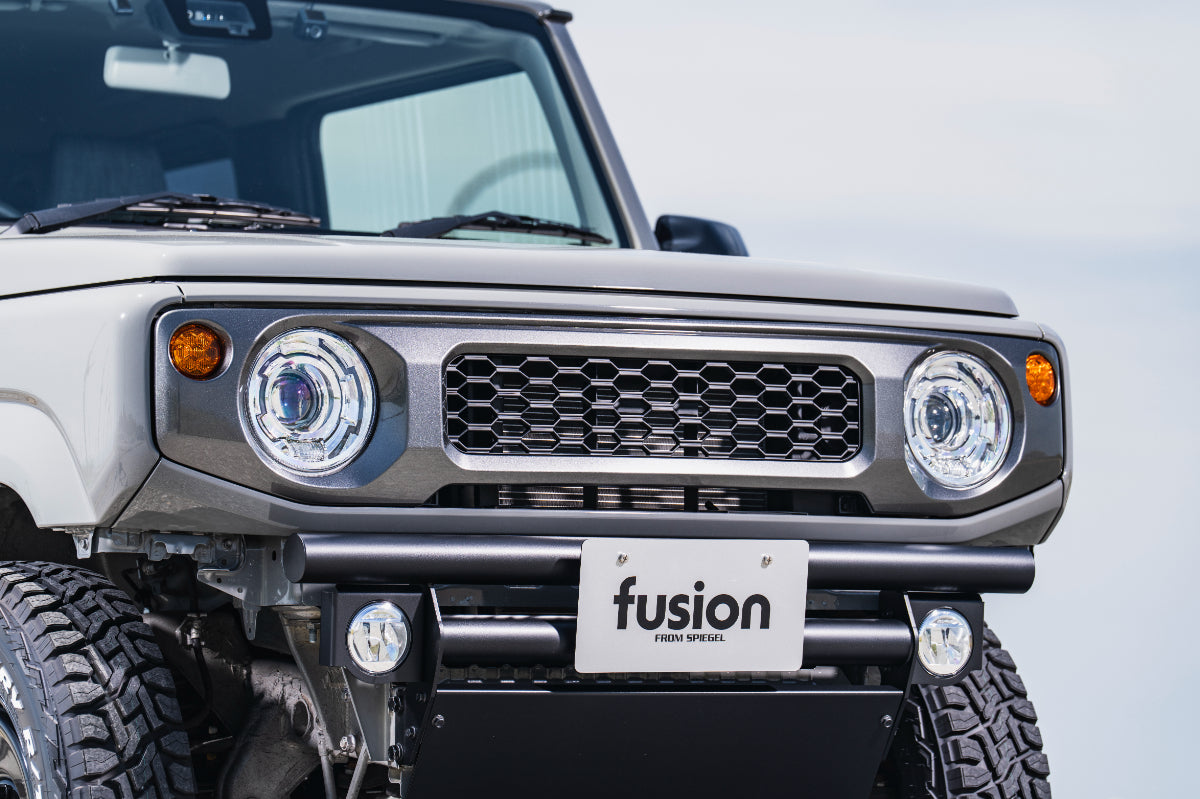 【ジムニー JB64W/JB74W/JC74W】 シンプルスタイルグリル TypeG（ABS製 塗装済み） ガンメタ fusion