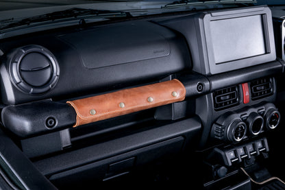 【ジムニー JB64W/JB74W/JC74W】 アシストグリップカバー エイジングレザー