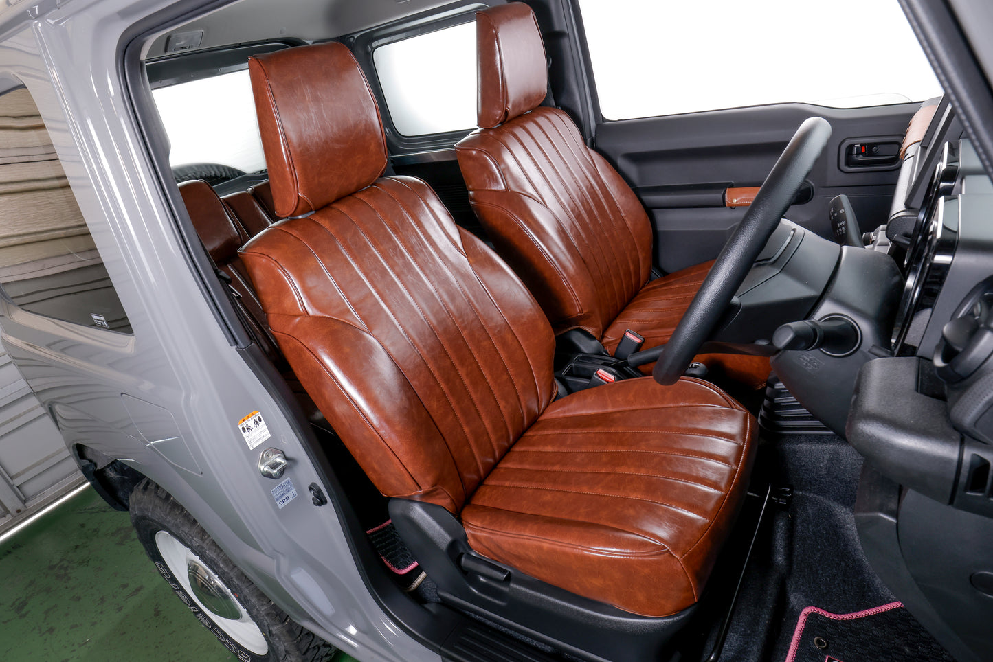 【ジムニー JB64W/JB74W】 Vincent Old Style Cover (ヴィンセント オールド スタイル カバー)  ダークブラウン