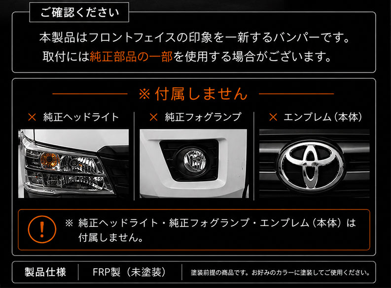 【40％OFFセール開催中】ランクル顔カスタム フェイスリフトキット｜ハイゼットトラック500系対応