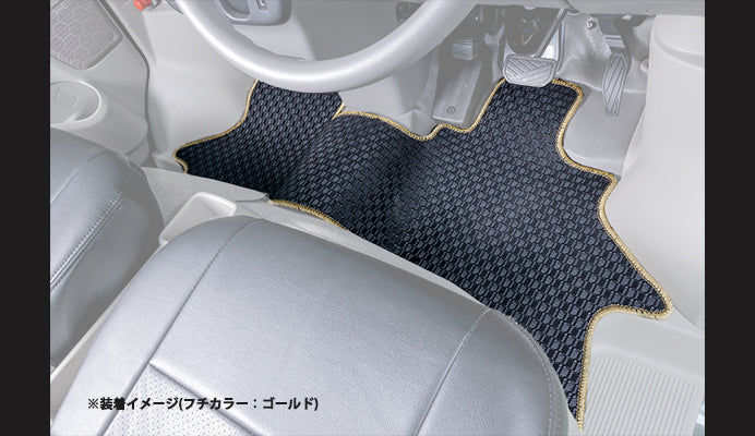 【エブリイ DA17V】 ラバーフロアマット (グレード：GA/PA/PC/PCリミテッド/PAリミテッド) (H27.02～) ※AT車専用